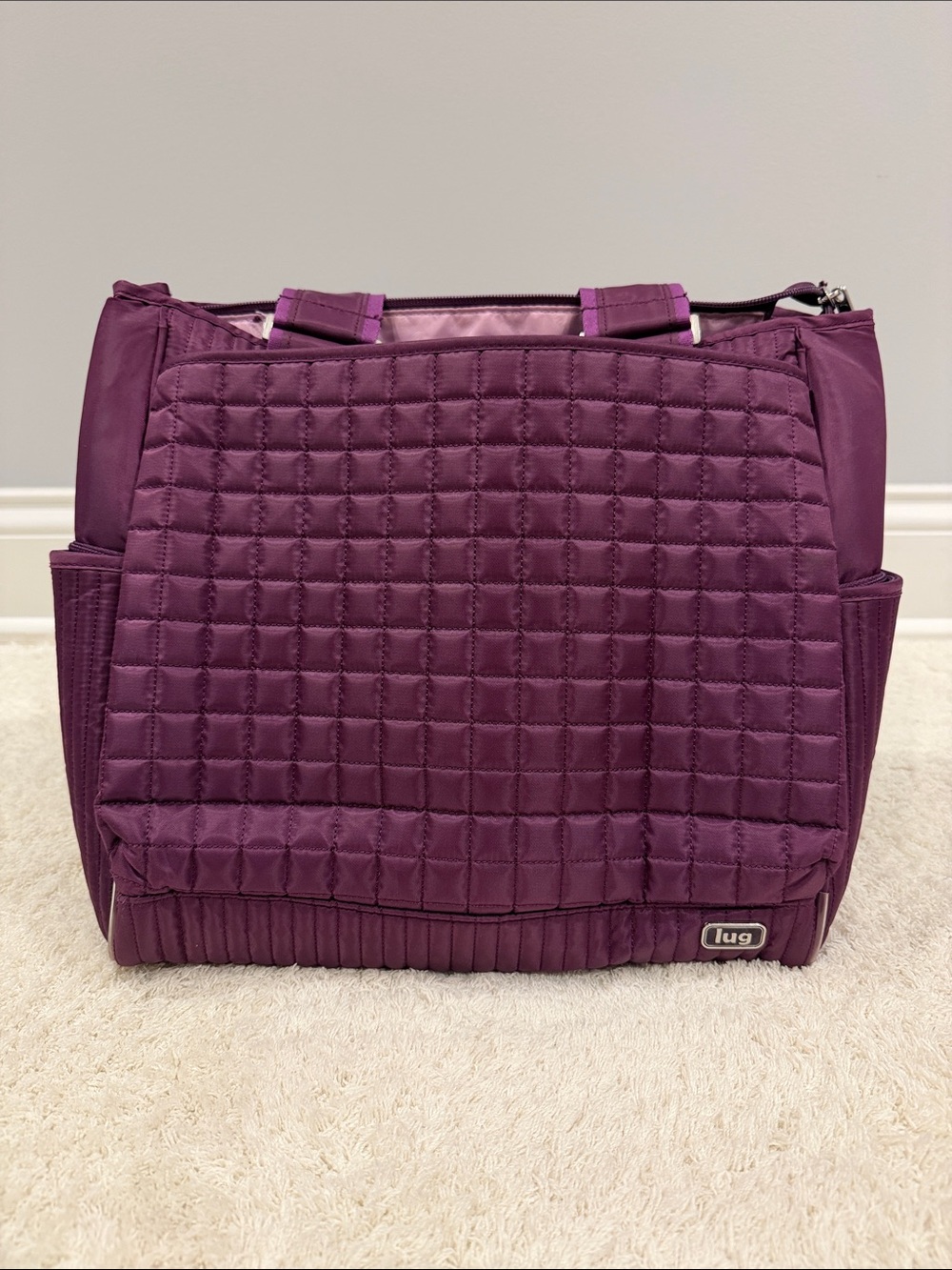 Lug Purple Quilted Tote Bag